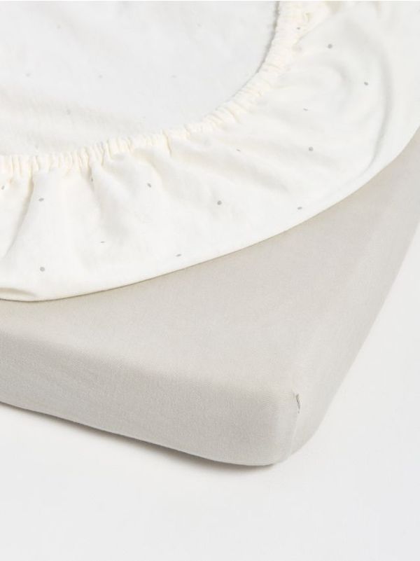 Sinsay Sinsay - Čaršav sa gumicom 2 pack - belo