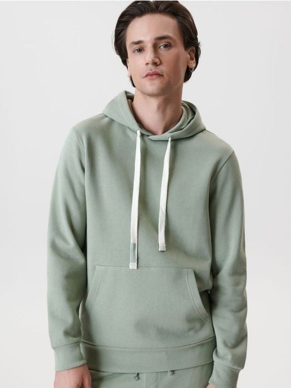 Sinsay Sinsay - Dukserica s kapuljačom - svetlozelena