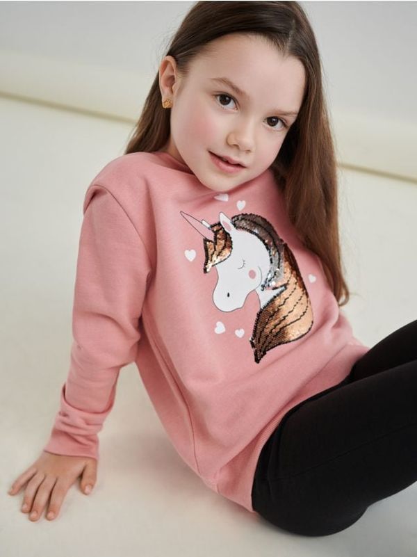 Sinsay Sinsay - Gornji deo trenerke sa šljokicama - roze