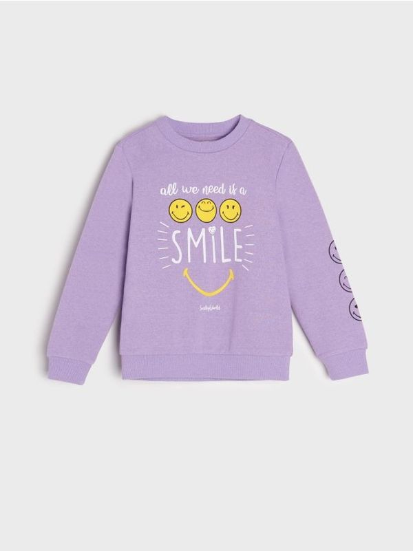 Sinsay Sinsay - Gornji deo trenerke SmileyWorld® - lavanda