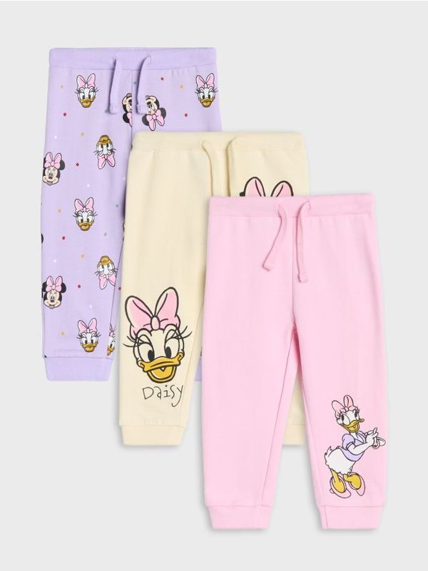 Sinsay Sinsay - Jogger donji deo trenerke Minnie Mouse 3 pack - krem