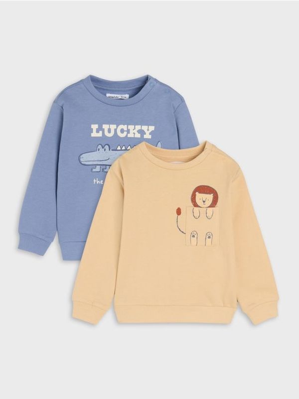 Sinsay Sinsay - Komplet od 2 gornja dela trenerke - mid blue