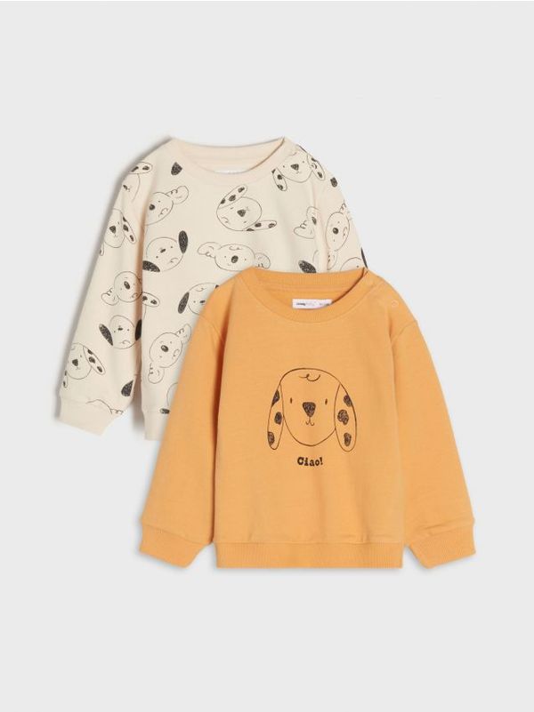 Sinsay Sinsay - Komplet od 2 gornja dela trenerke - zlatno braon