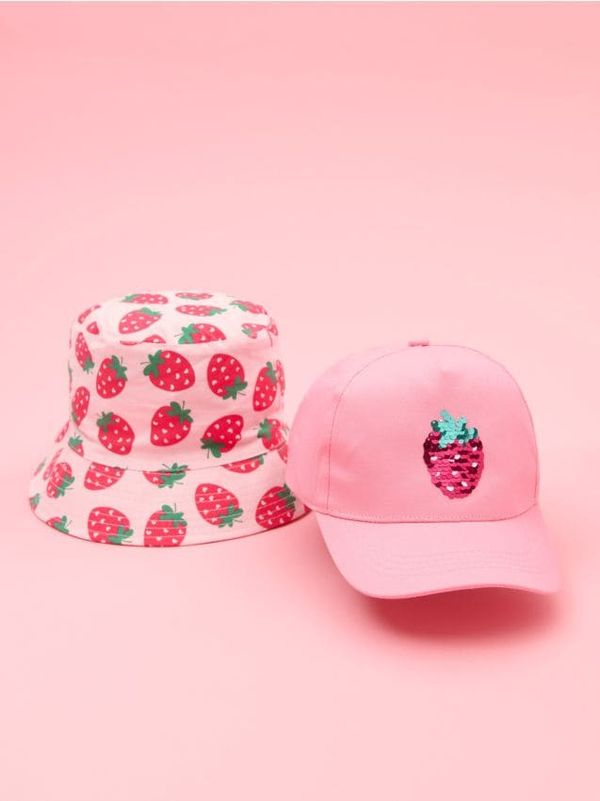 Sinsay Sinsay - Komplet od 2 kape - roze