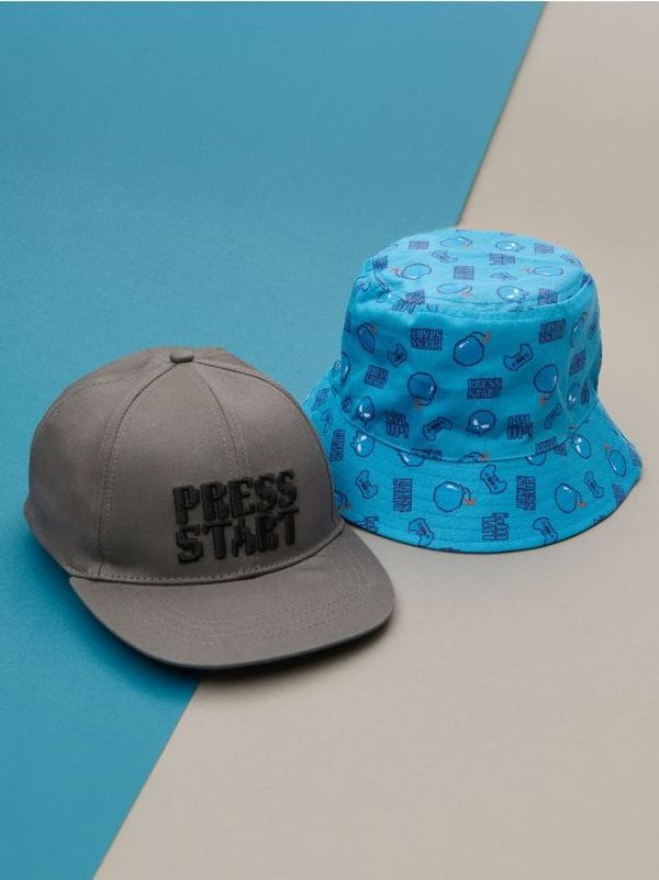 Sinsay Sinsay - Komplet od 2 kape - tamno siva