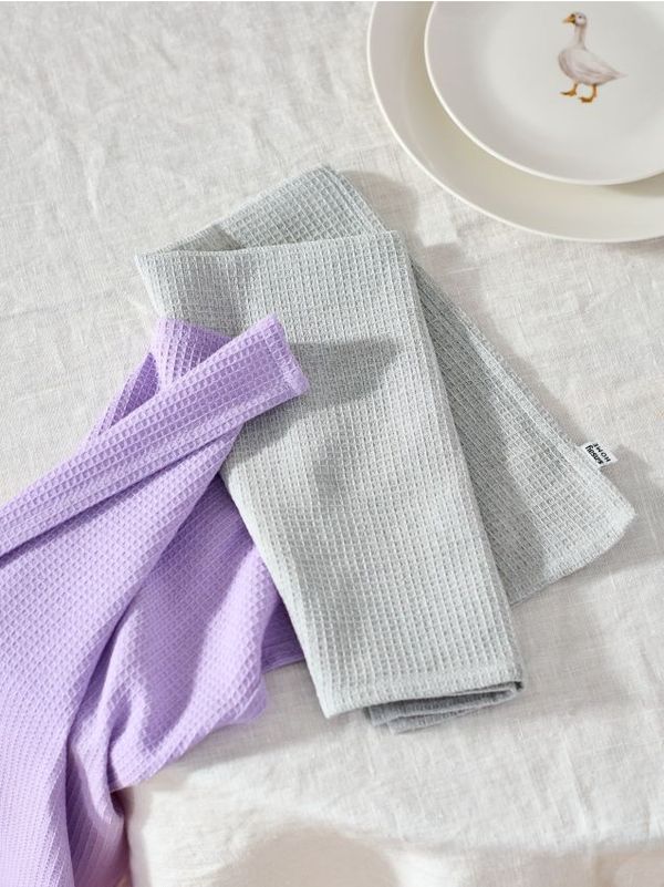 Sinsay Sinsay - Komplet od 2 kuhinjske krpe - lavanda