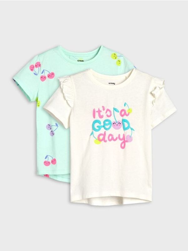 Sinsay Sinsay - Komplet od 2 majice kratkih rukava - šareno