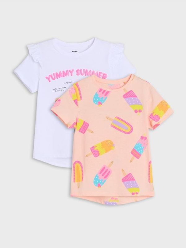 Sinsay Sinsay - Komplet od 2 majice kratkih rukava - šareno