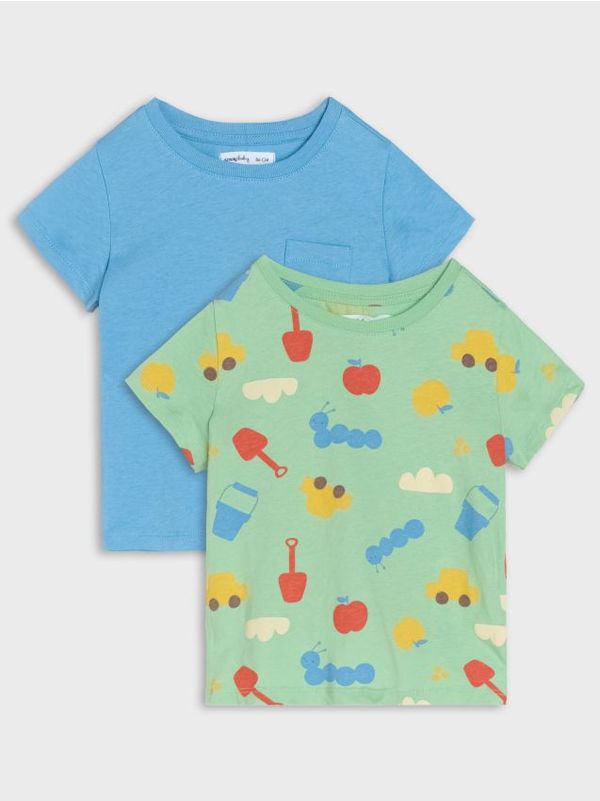 Sinsay Sinsay - Komplet od 2 majice kratkih rukava - svetlo zelena