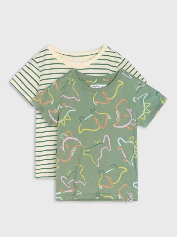 Sinsay Sinsay - Komplet od 2 majice kratkih rukava - tamno tirkizna