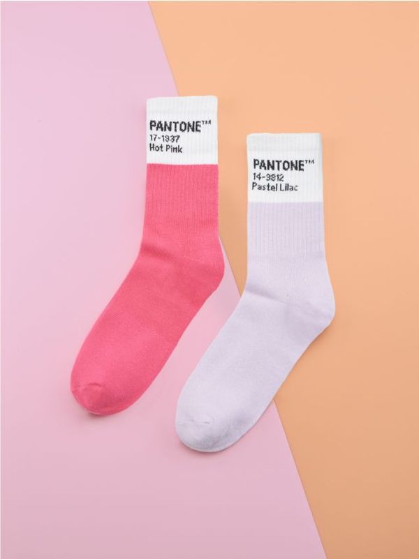 Sinsay Sinsay - Komplet od 2 para čarapa Pantone - šareno