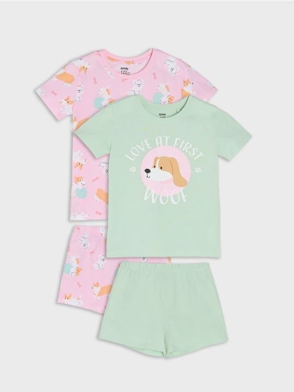 Sinsay Sinsay - Komplet od 2 pidžame - pastelno roze