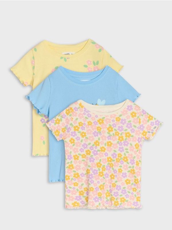 Sinsay Sinsay - Komplet od 3 majice kratkih rukava - žuto