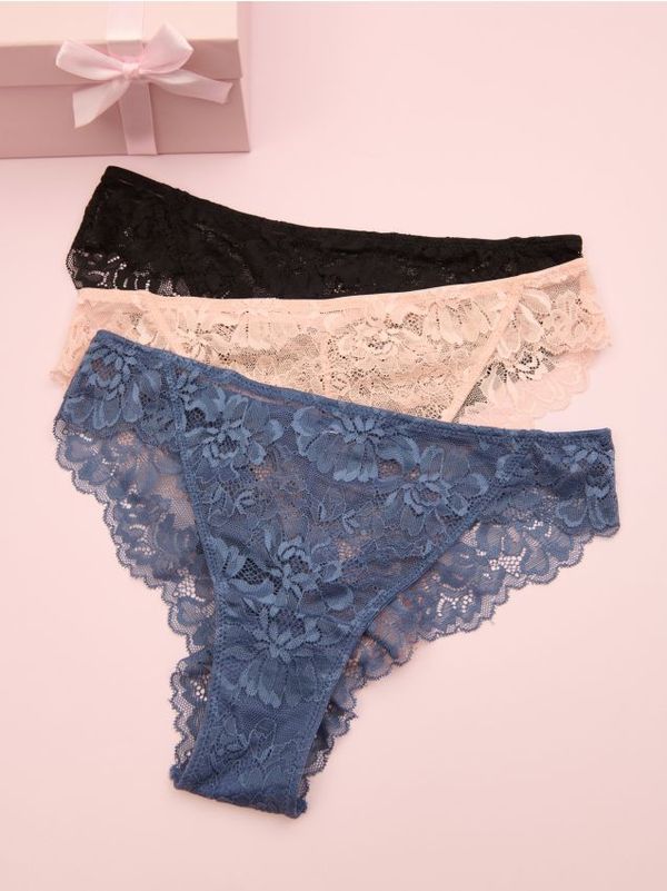 Sinsay Sinsay - Komplet od 3 para gaćica - crno