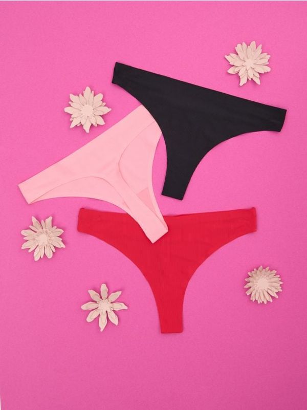 Sinsay Sinsay - Komplet od 3 para tangi - šareno