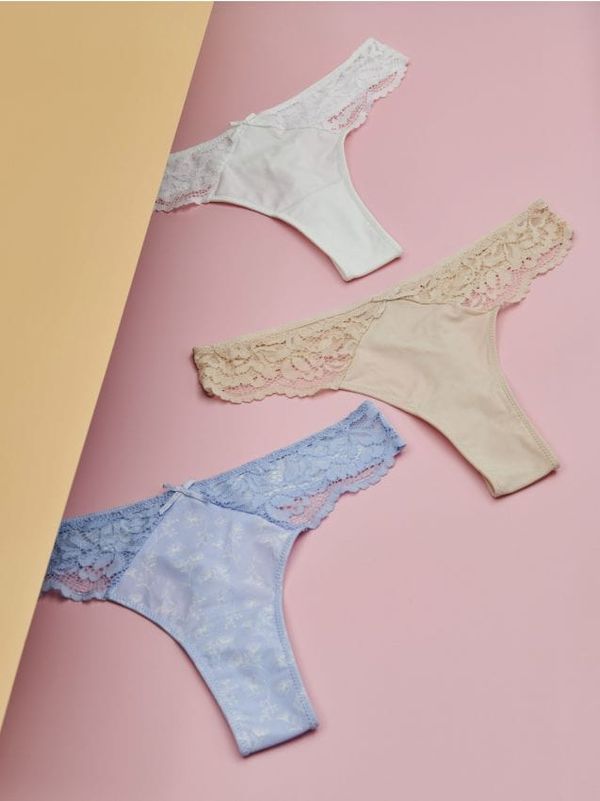 Sinsay Sinsay - Komplet od 3 para tangi - šareno