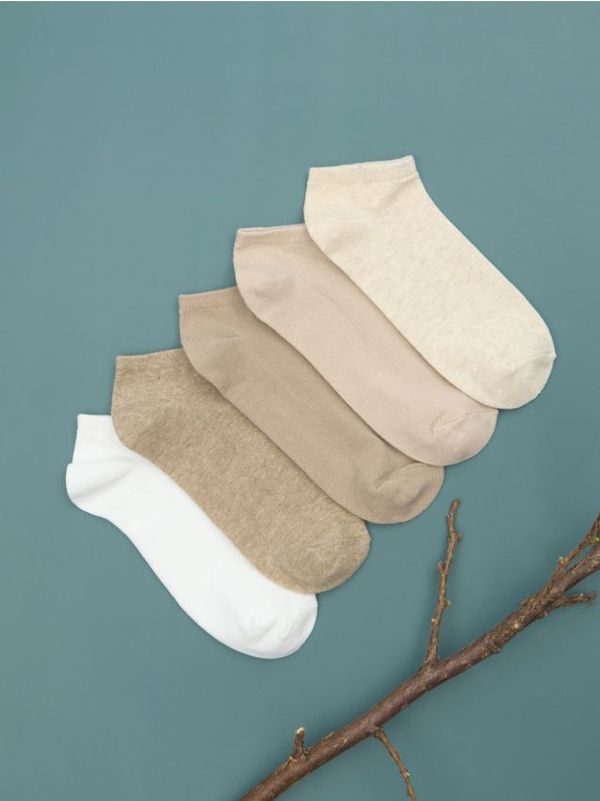 Sinsay Sinsay - Komplet od 5 para čarapa - BEŽ