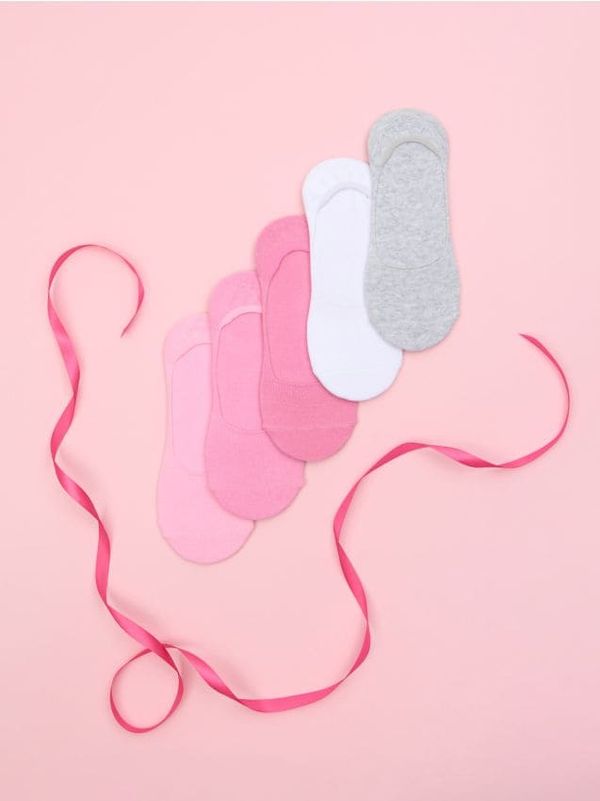 Sinsay Sinsay - Komplet od 5 para čarapa - pastelno roze