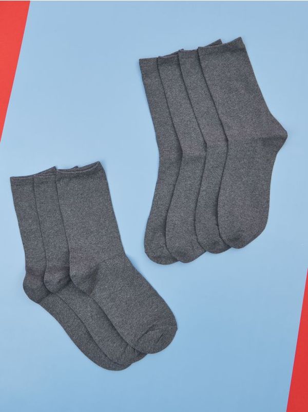 Sinsay Sinsay - Komplet od 7 pari čarapa - tamno siva