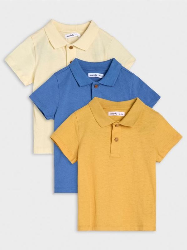 Sinsay Sinsay - Majica 3 pack - krem