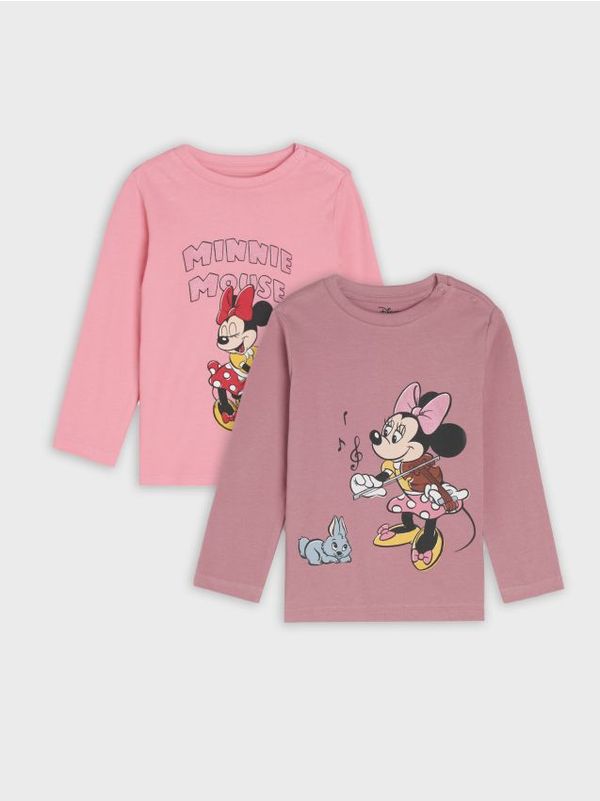 Sinsay Sinsay - Majica dugih rukava 2 pack Minnie Mouse - roze