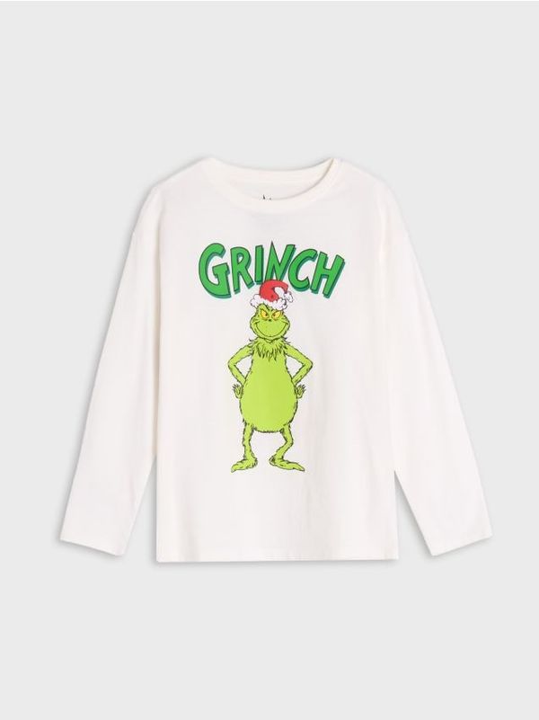 Sinsay Sinsay - Majica dugih rukava Grinch - krem