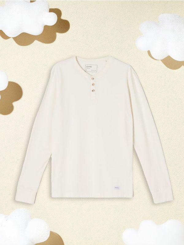 Sinsay Sinsay - Majica dugih rukava - krem