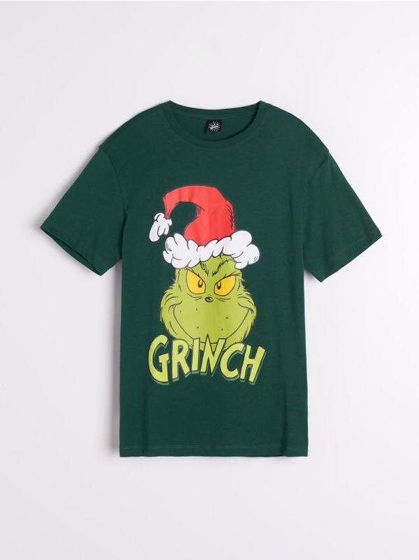 Sinsay Sinsay - Majica Grinch - čeličnozeleno