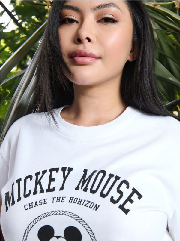 Sinsay Sinsay - Majica kratkih rukava Mickey Mouse - belo