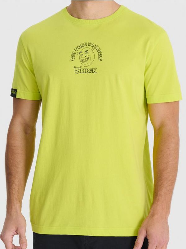 Sinsay Sinsay - Majica kratkih rukava Shrek - žuto zeleno
