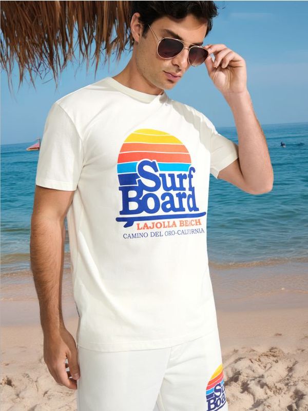 Sinsay Sinsay - Majica - krem