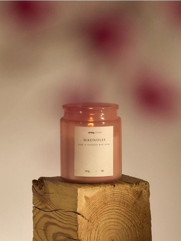 Sinsay Sinsay - Mirisna sveća Magnolia - pastelno roze