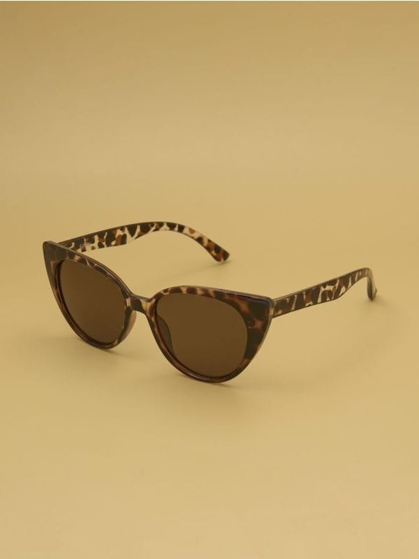 Sinsay Sinsay - Naočare za sunce sa leopard printom - šareno