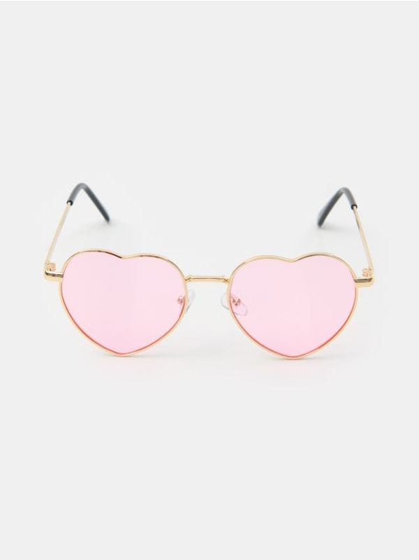 Sinsay Sinsay - Naočare za sunce u obliku srca - zlatni