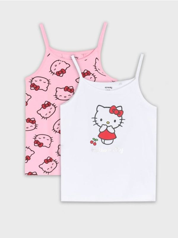 Sinsay Sinsay - Pakovanje od 2 majice dugih rukava Hello Kitty - belo