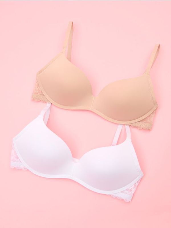 Sinsay Sinsay - Pakovanje od 2 push up grudnjaka - belo