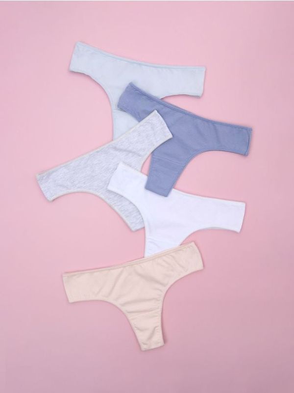 Sinsay Sinsay - Pakovanje od 5 pari brazilskih gaćica - šareno