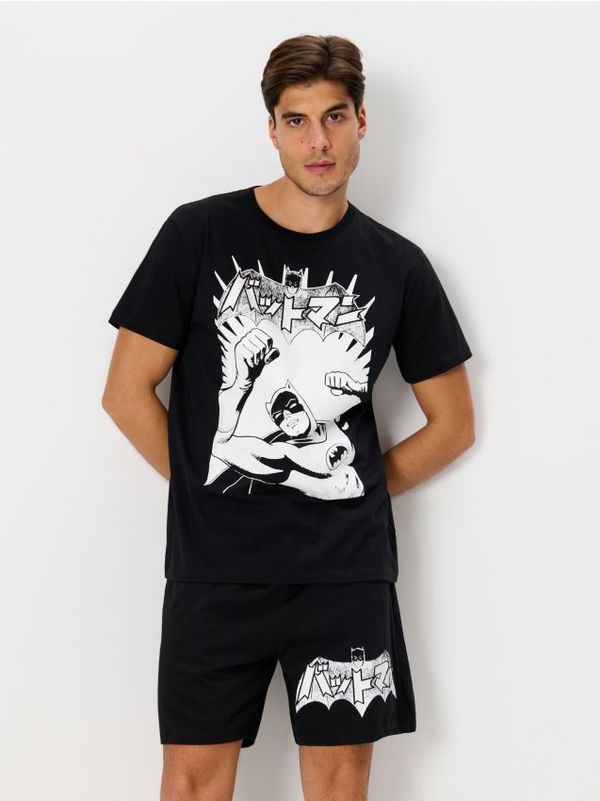 Sinsay Sinsay - Pamučna pidžama Batman - crno