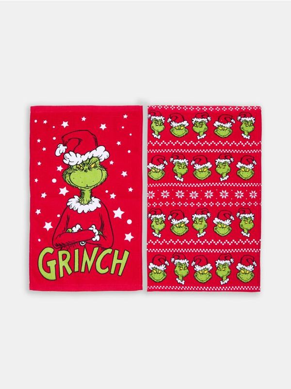 Sinsay Sinsay - Pamučni peškiri 2 kom Grinch - crvena