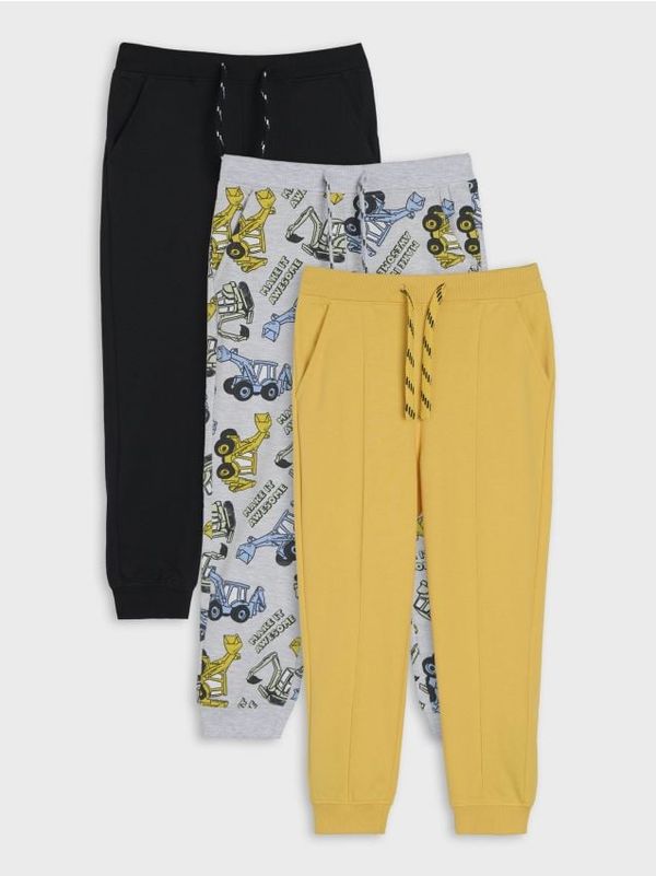 Sinsay Sinsay - Pantalone 3 pack - žuto