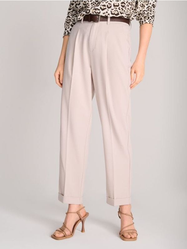 Sinsay Sinsay - Pantalone s kaišem - nude