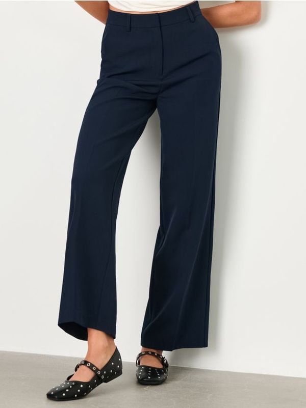 Sinsay Sinsay - Pantalone straight fit - mornarsko