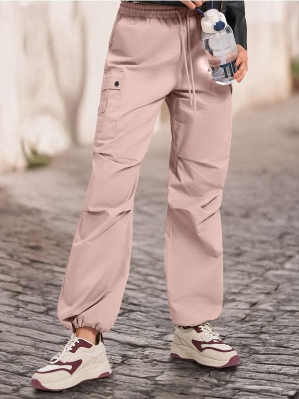 Sinsay Sinsay - Parachute pantalone - pastelno roze