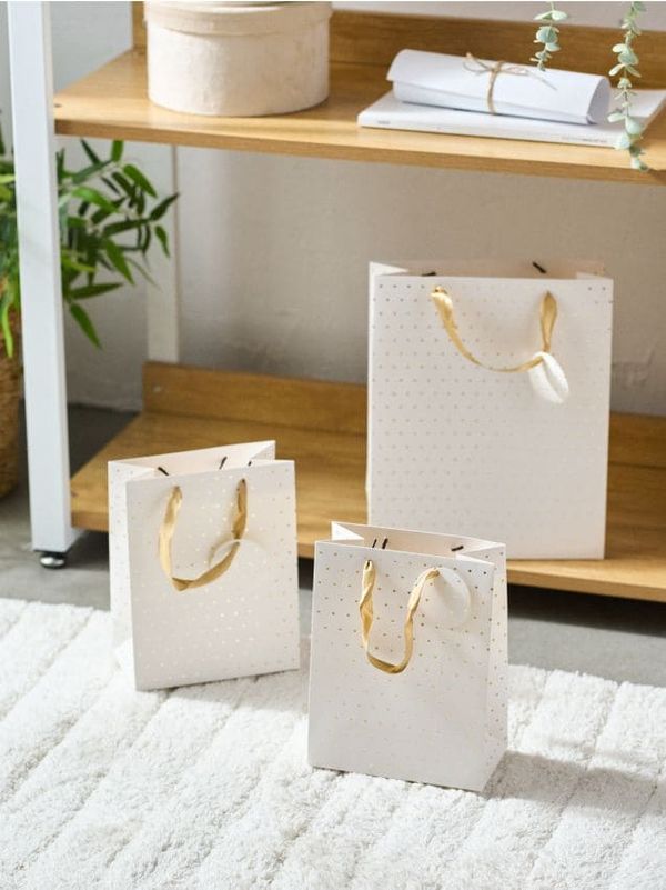 Sinsay Sinsay - Poklon torba 3 pack - belo