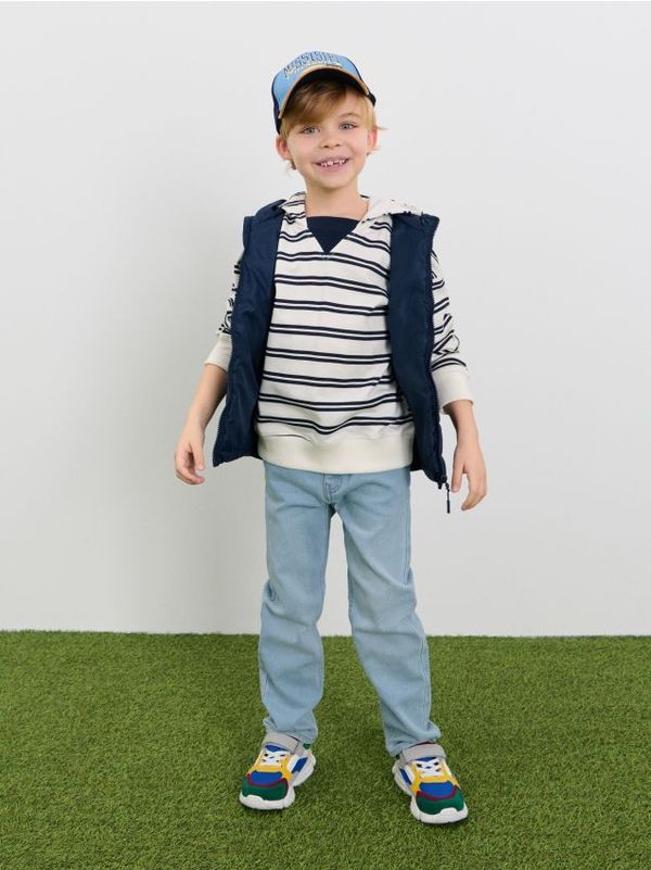 Sinsay Sinsay - Prugasta dukserica - krem