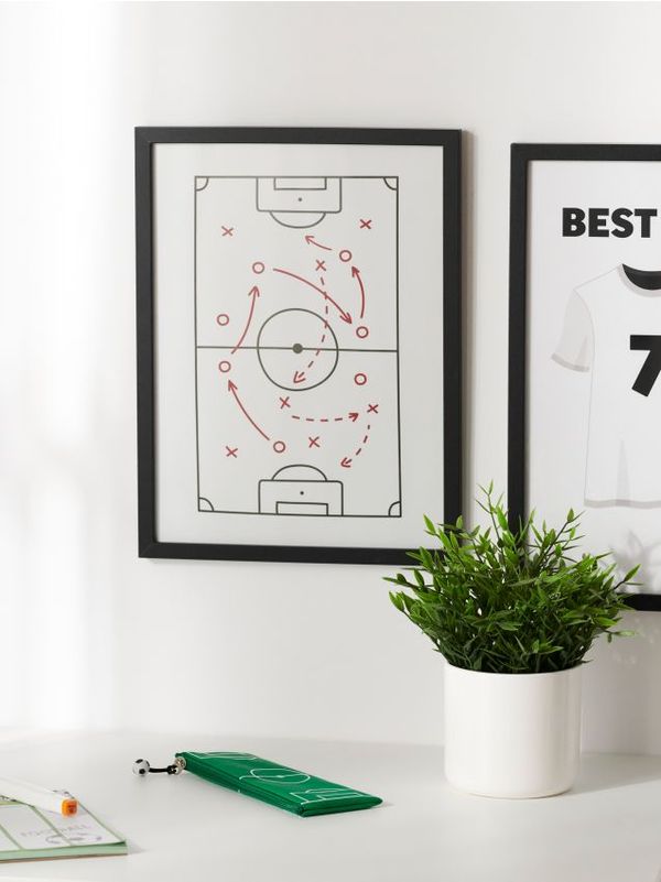 Sinsay Sinsay - Ram sa grafikom - crno