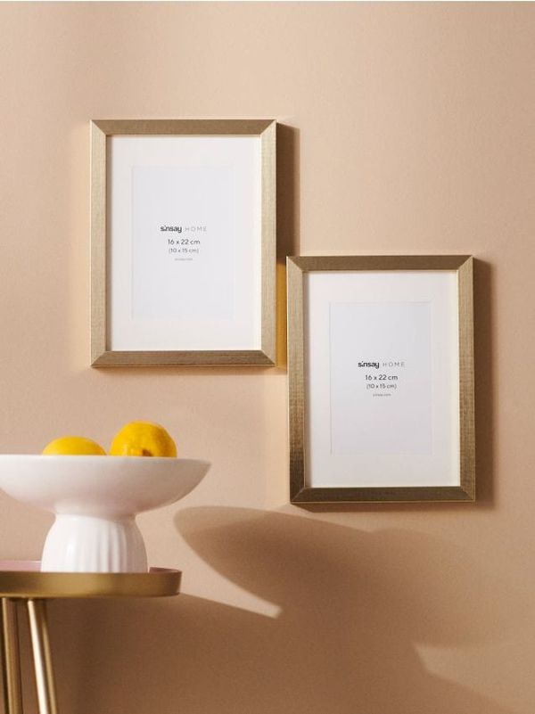 Sinsay Sinsay - Ram za fotografije 2 pack - zlatni