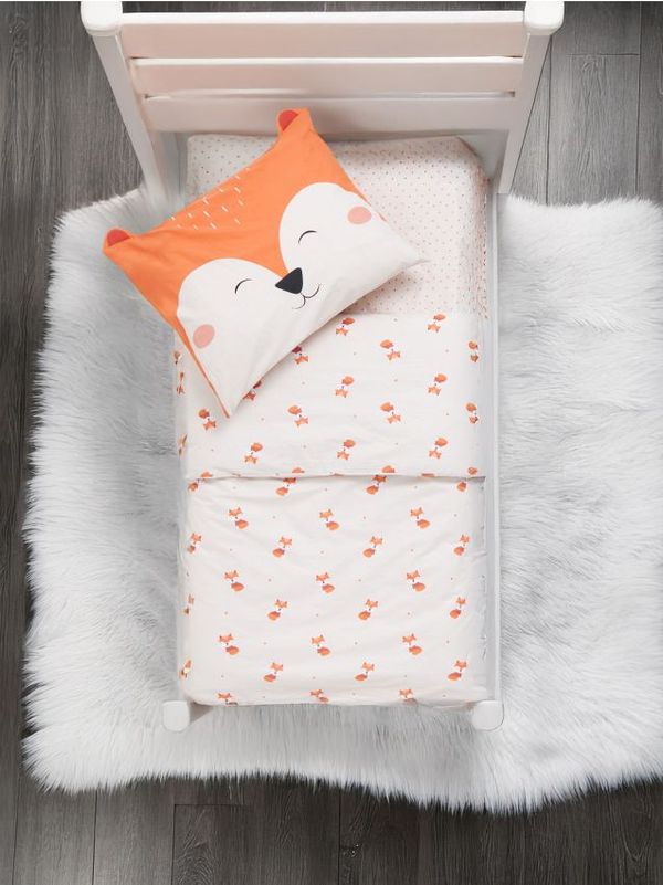 Sinsay Sinsay - Set posteljine sa čaršafom - svetlo narandžasta