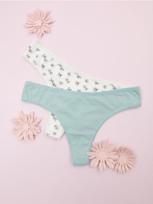 Sinsay Sinsay - Tange gaćice 2 pakovanja - šareno