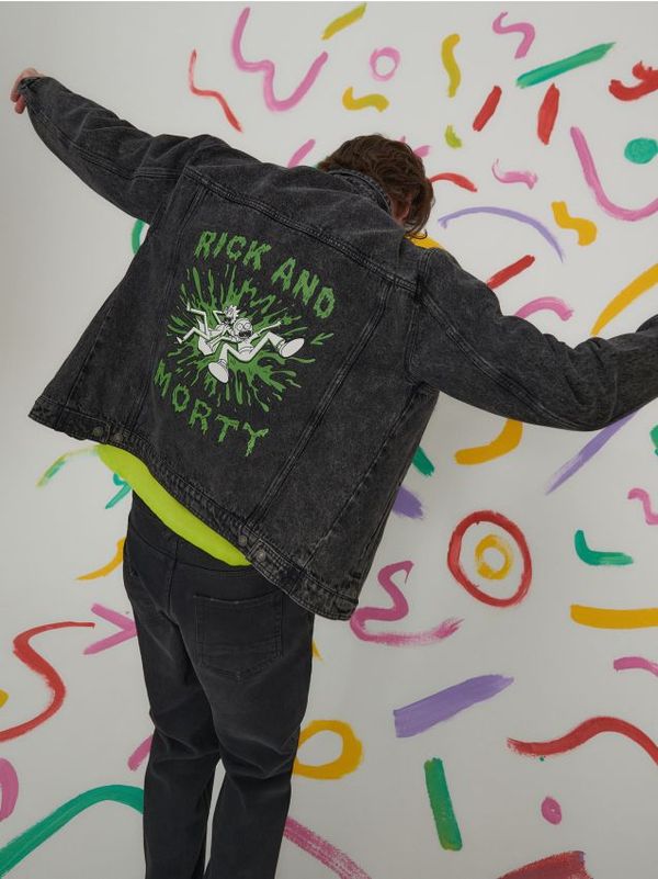 Sinsay Sinsay - Teksas jakna Rick and Morty - sivo